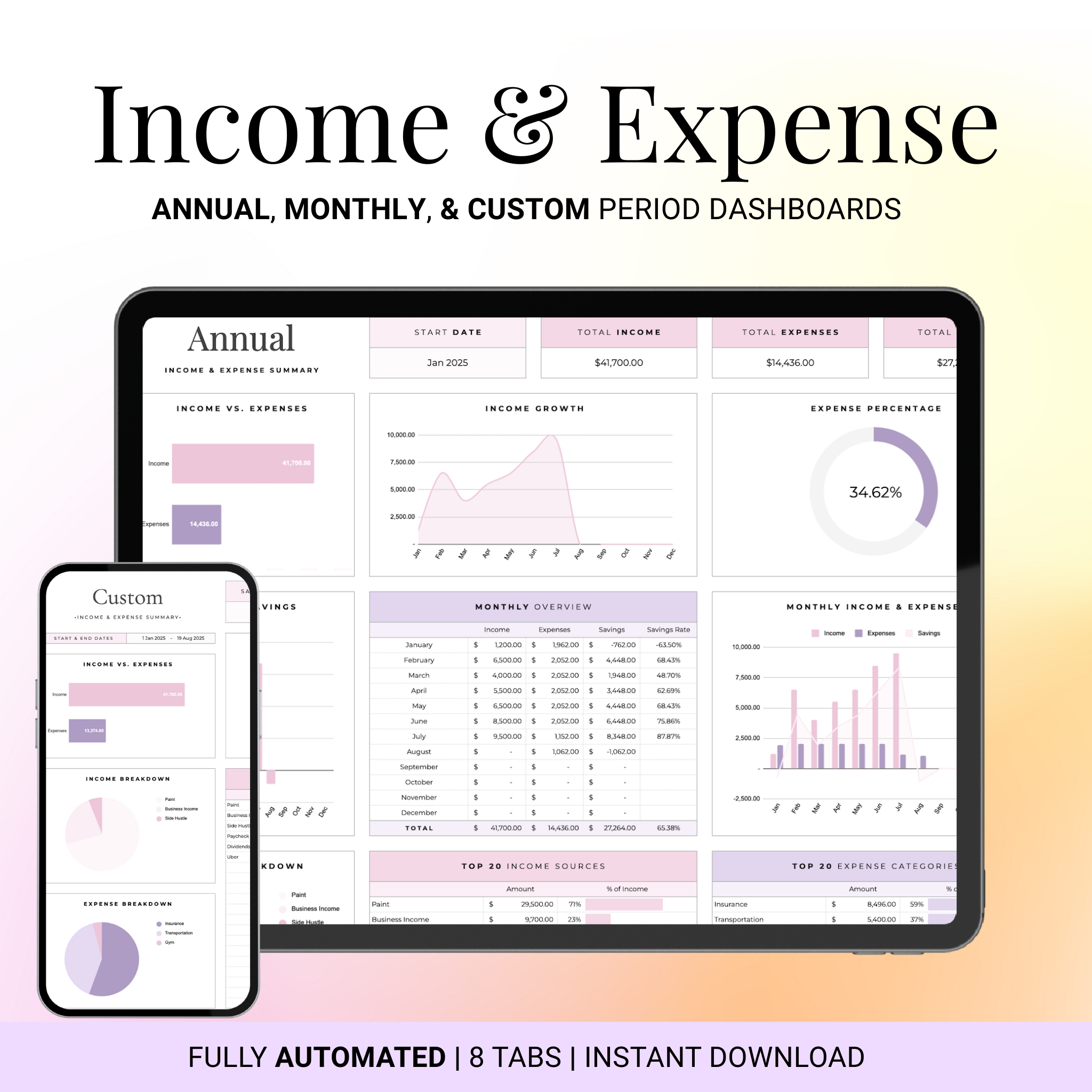 Income & Expense Tracker